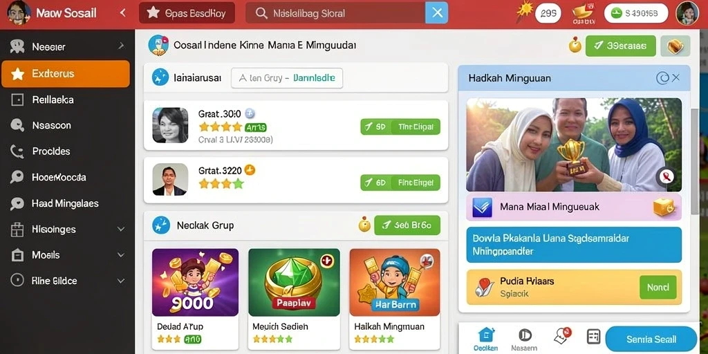 Tampilan antarmuka yang sederhana dan menarik.