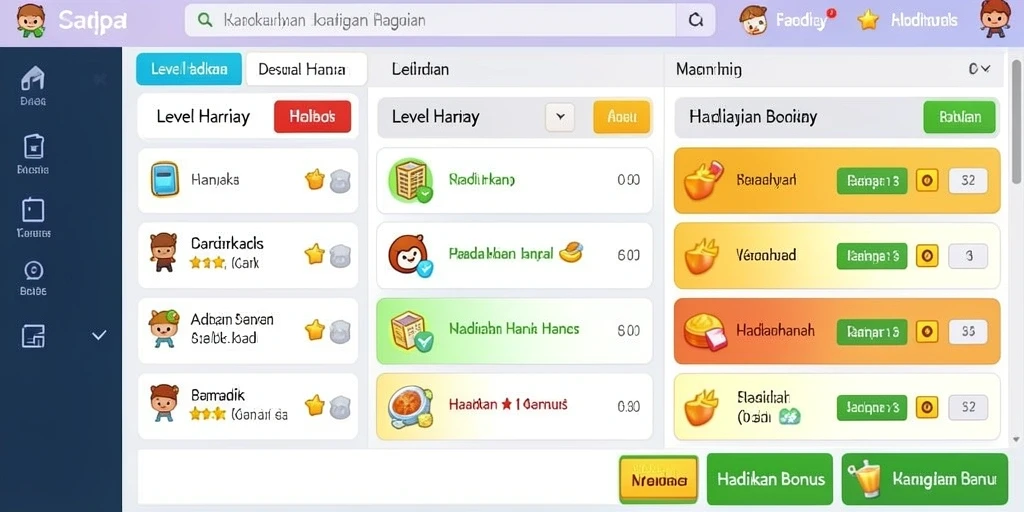 Tampilan awal yang menarik dan user-friendly.