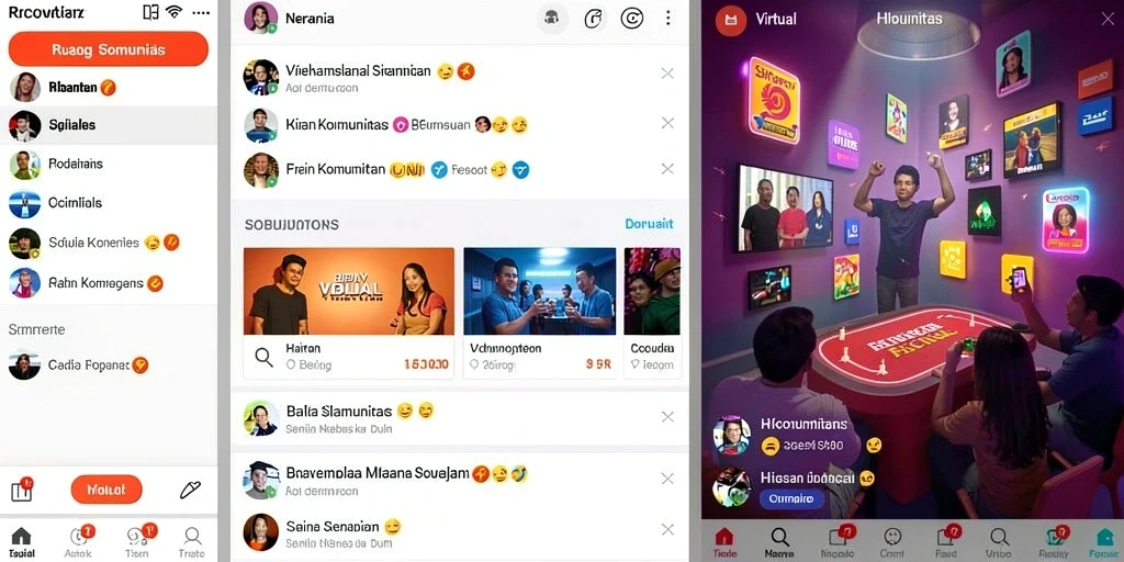 Antarmuka aplikasi yang intuitif dan menarik.