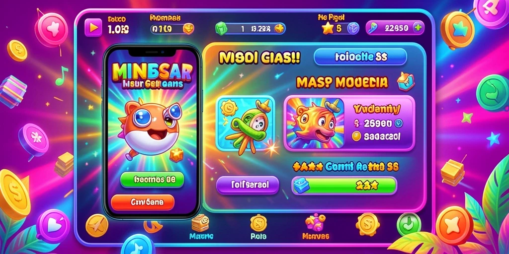 Screenshot menunjukkan tampilan permainan slot yang menarik.