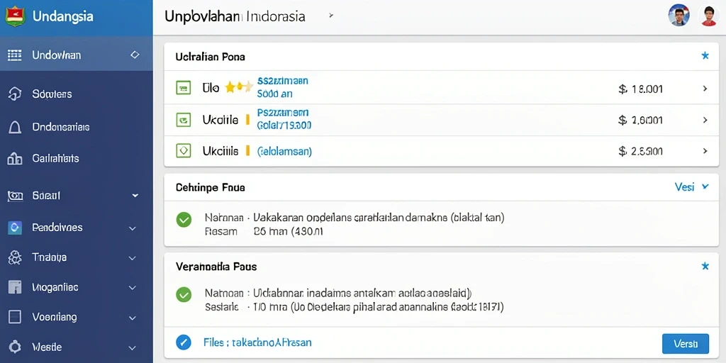 Tampilan antarmuka yang user-friendly.