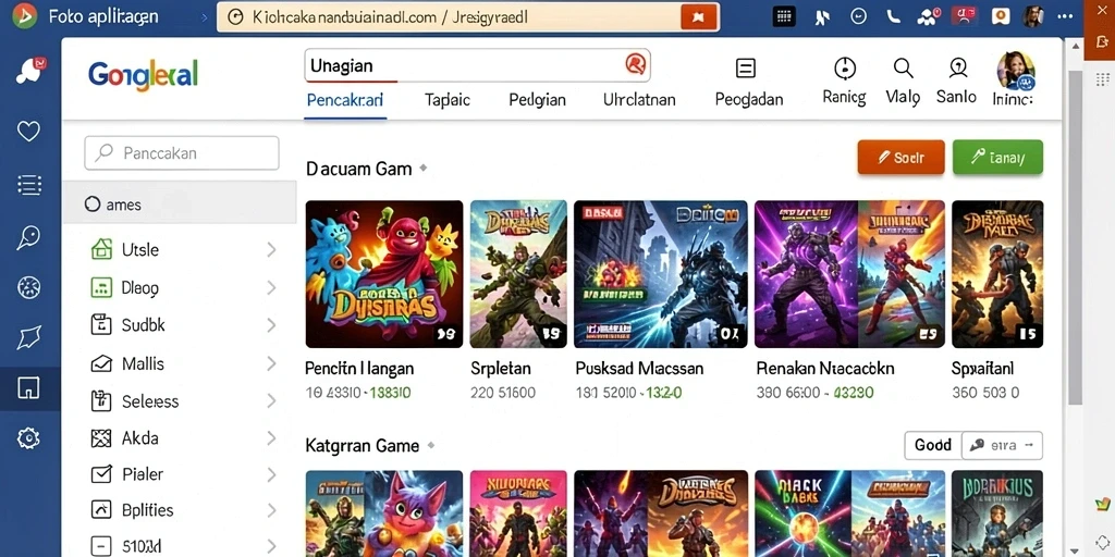 Tampilan utama yang menarik dan mudah dinavigasi.