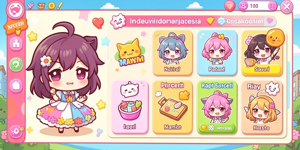 Screenshot menampilkan antarmuka permainan yang menarik.