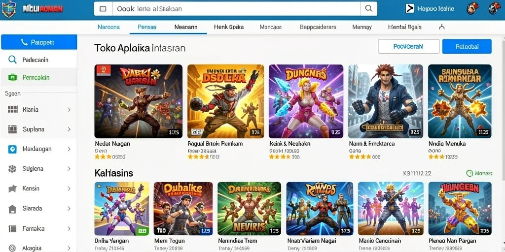 Tampilan antarmuka yang menarik dan user-friendly.
